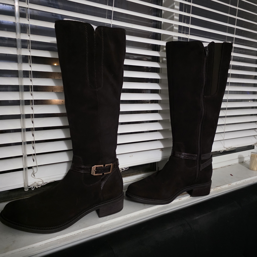 Clarks Black Over the Knee Boots